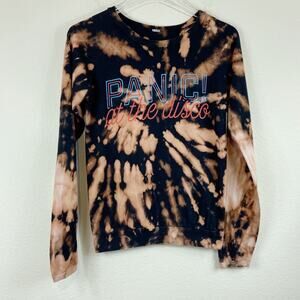 Panic At The Disco Custom Bleached LS Tee Sz S